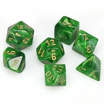 Chessex Vortex Green with Gold - slika proizvoda pod brojem: 1