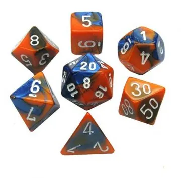 Chessex Gemini Blue Orange with White - slika proizvoda pod brojem: 1