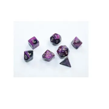 Chessex Mini Gemini Black Purple with Gold 7-Dice Set - slika proizvoda pod brojem: 1