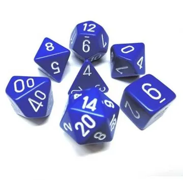 Chessex Opaque Blue with White - slika proizvoda pod brojem: 1