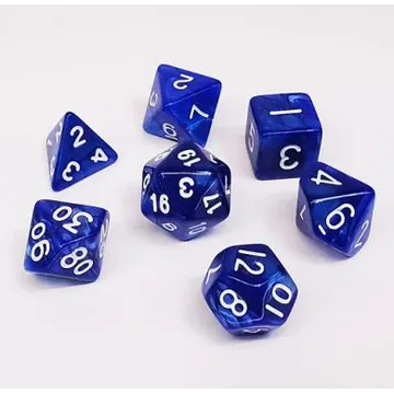 Pearl Dice Set - Blue with White - Kaissa - slika proizvoda pod brojem: 1