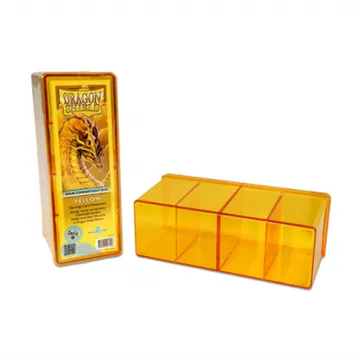 Dragon Shield Four Compartment Storage Box Prozirno Žuta - slika proizvoda pod brojem: 1