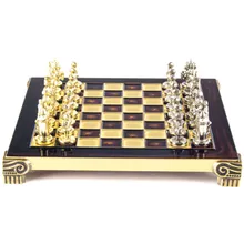 Preporučeni proizvod: Byzantine Metal Chess set with Gold & Bronze Chessmen & 20cm Chessboard in Red