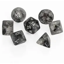 Preporučeni proizvod: Chessex Borealis Smoke with Silver 7-Dice Set