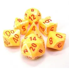 Recommended product: Chessex Festive Sunburst with Red