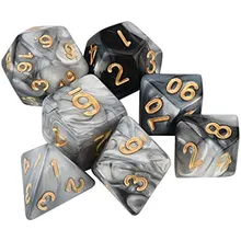 Preporučeni proizvod: Kaissa Dual Black White with Gold 7-Dice Set