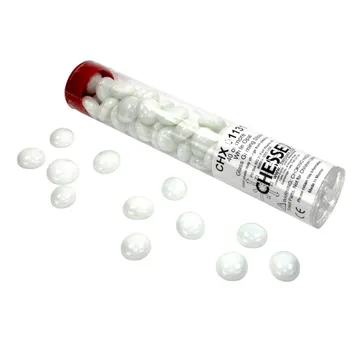 Chessex White Glass Stones Tube - slika proizvoda pod brojem: 1