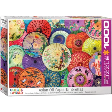 Puzzle Asian Oil Paper Umbrellas - slika proizvoda pod brojem: 1