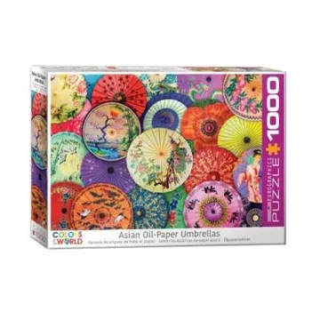 Puzzle Asian Oil Paper Umbrellas - slika proizvoda pod brojem: 1