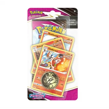 Pokemon TCG Sword and Shield Fusion Strike Premium Checklane Blister Cinderace - slika proizvoda pod brojem: 1