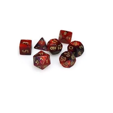Chessex Mini Gemini Black Red with Gold 7-Dice Set - slika proizvoda pod brojem: 1