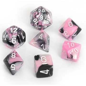Chessex Gemini Black Pink with White - slika proizvoda pod brojem: 1