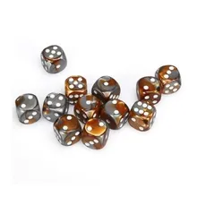 Preporučeni proizvod: Chessex Gemini Copper Steel with White 16mm D6 (12 Dice)