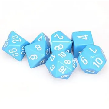 Chessex Opaque Light Blue with White - slika proizvoda pod brojem: 1