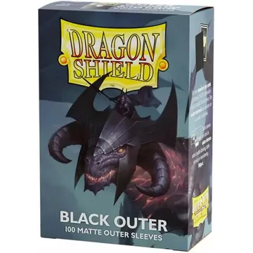 Dragon Shield Standard Size Matte Black Outer Sleeves - image of product number: 1