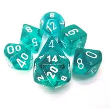 Preporučeni proizvod:  Chessex Translucent Teal with White