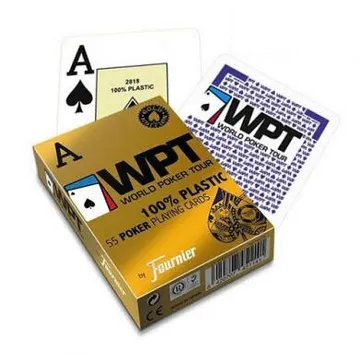 Fournier WPT Gold Edition Blue Poker Playing Cards - slika proizvoda pod brojem: 1
