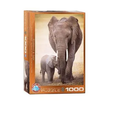 Puzzle Elephant & Baby - slika proizvoda pod brojem: 1