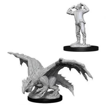D&D Nolzur's marvelous miniatures - Green Dragon Wyrmling & Afflicted Elf - slika proizvoda pod brojem: 1