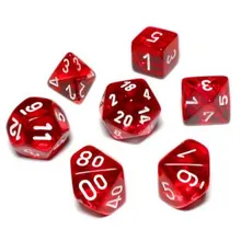 Preporučeni proizvod:  Chessex Translucent Red with White