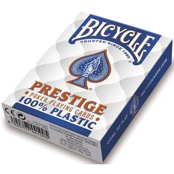 Bicycle Prestige Jumbo Index 100% Plastic Blue - image of product number: 1