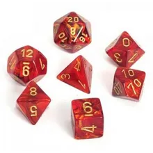 Recommended product: Chessex Scarab Scarlet with Gold