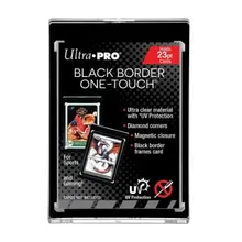 Recommended product: Ultra Pro One Touch 23pt Toploader Black Border