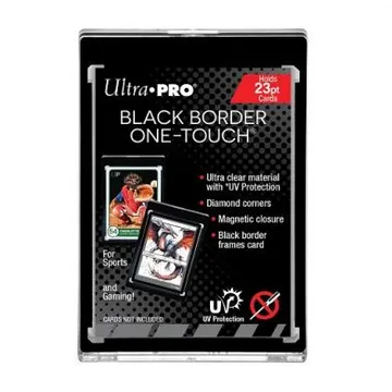 Ultra Pro One Touch 23pt Toploader Black Border  - image of product number: 1